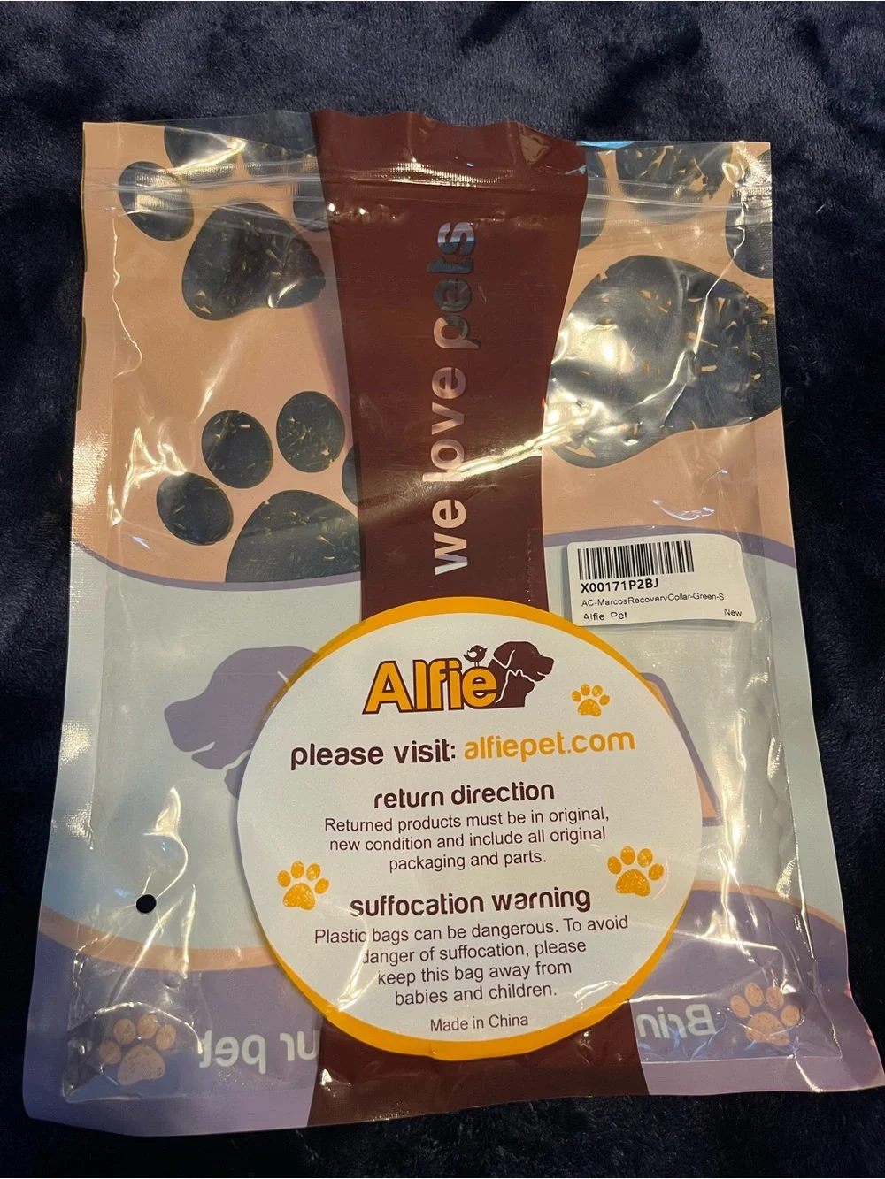 NWOT Green Frog Soft Recovery Collar for Small Pets by Alfie Pets
